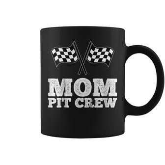 Mom Pit Crew | Hosting Car Race Birthday Party Coffee Mug | Mazezy