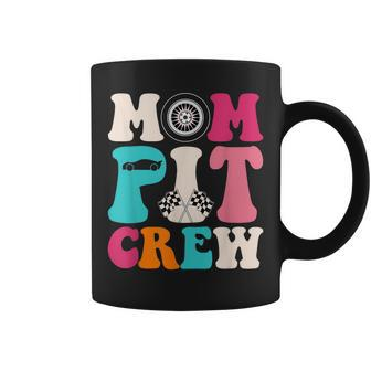 Mom Pit Crew Race Car Birthday Party Racing Mothers Day Coffee Mug | Mazezy