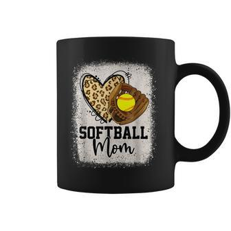 Mom Softball Leopard Softball Game Day Vibes Mothers Day Coffee Mug | Mazezy