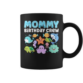 Mommy Birthday Crew Sea Fish Ocean Animals Aquarium Party  Coffee Mug