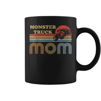 Monster Truck Mom Vintage Sunset Retro Horizon Lines Coffee Mug - Seseable