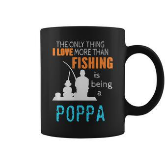 More Than Love Fishing Poppa Special Grandpa Gift For Mens Coffee Mug | Mazezy