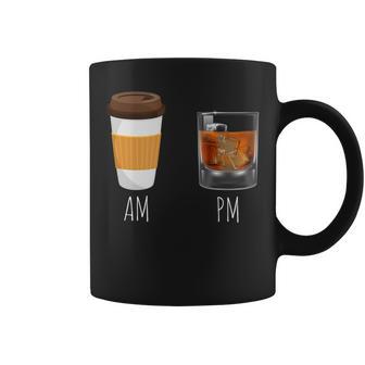 Morning Coffee Whiskey In The Evening - Latte Am Whisky Pm Coffee Mug | Seseable CA
