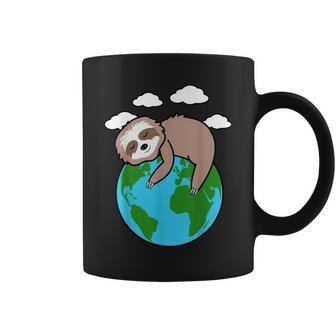 Mother Earth Sloth Pro Environment Cool Earth Day Lover Gift Coffee Mug - Thegiftio UK