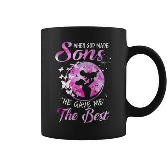 Mother Grandma When God Made Sons He Gave Me The Best 108 Mom Grandmother Coffee Mug - Monsterry