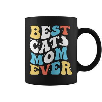 Mothers Day Cat Mom Best Cat Mom Ever Wavy Coffee Mug | Mazezy