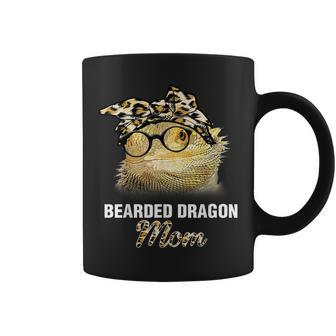 Mothers Day Leopard Plaid Gift Bearded Dragon Mom Coffee Mug | Mazezy