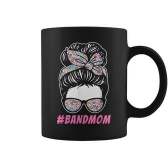 Mothers Day Messy Hair Woman Bun Band Mom Funny Coffee Mug | Mazezy