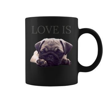Mothers Day Pug Shirt Women Men Pug Mom Life Tee Love Is Dog Coffee Mug