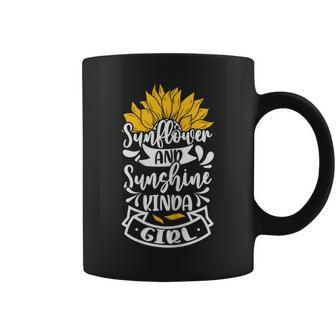 Mothers Day Sunflower & Sunshine Kinda Girl Yellow Sunflower Coffee Mug - Thegiftio UK