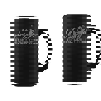 Motocross Evolution Funny Dirt Bike Mx Motorcycle Biker Coffee Mug | Seseable CA