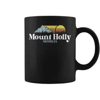 Mount Holly Michigan Ski Snowboard Hiking Things To Do Coffee Mug - Seseable