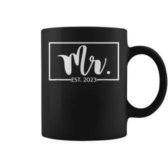 Mr Est 2023 Groom Hubby Just Married Wedding Gifts Coffee Mug | Mazezy
