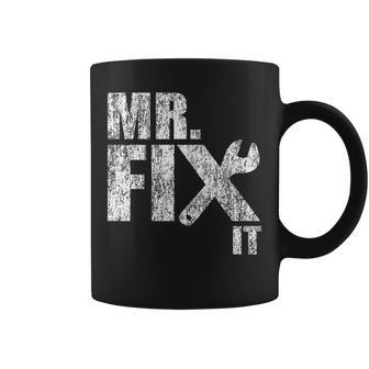 Mr Fix It Mister Funny Mechanic Repairman Gift Coffee Mug | Mazezy