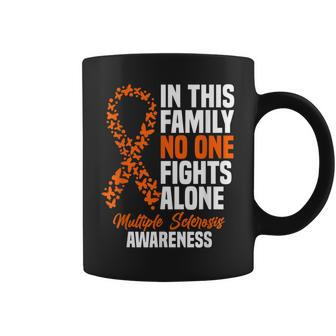Ms Multiple Sclerosis Awareness Orange Ribbon Gift Coffee Mug | Mazezy AU
