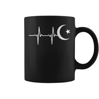 Muslim Heartbeats Ramadan Kareem Moon Crescent Eid Coffee Mug - Seseable