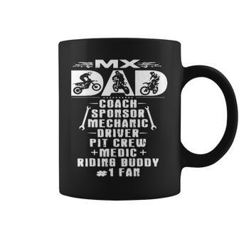 Mx Dad Coach Sponsor Mechanic Driver 1Fan Motocross Coffee Mug - Seseable