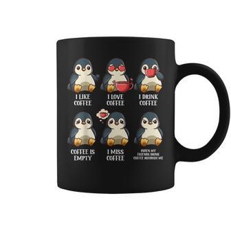 My Coffee Moods Penguin Lover Coffee Drinker Saying Penguin Coffee Mug | Mazezy