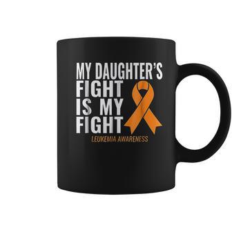 My Daughters Fight Is My Fight Leukemia Awareness Coffee Mug - Thegiftio