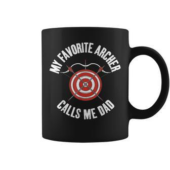 My Favorite Archer Calls Me Dad Bowhunting Archery Child Coffee Mug - Thegiftio UK