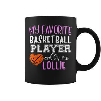 My Favorite Basketball Player Call Me Lollie Coffee Mug - Thegiftio UK