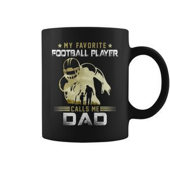 My Favorite Football Player Calls Me Dad American Football Coffee Mug | Mazezy DE