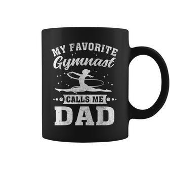 My Favorite Gymnast Calls Me Dad Fathers Day Coffee Mug - Thegiftio UK