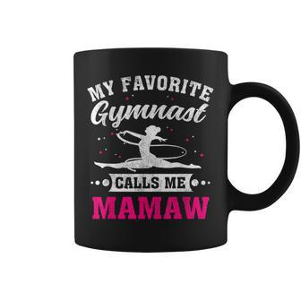 My Favorite Gymnast Calls Me Mamaw Mothers Day Coffee Mug | Mazezy