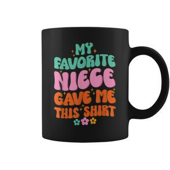 My Favorite Niece Gave Me This Uncle Day Aunt Day 70S Hippie Coffee Mug - Seseable