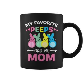 My Favorite Peeps Call Me Mom With Bunny Funny Easter Day Coffee Mug | Mazezy