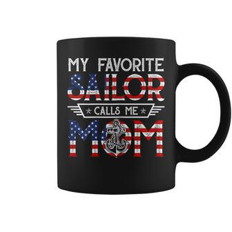 My Favorite Sailor Calls Me Mom Navy Veteran Funny Gift Gift For Womens Coffee Mug | Mazezy