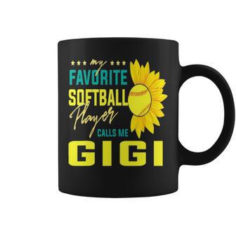 My Favorite Softball Player Calls Me Gigi V2 Coffee Mug - Seseable