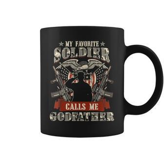 My Favorite Soldier Calls Me Godfather Proud Army Family Coffee Mug | Mazezy