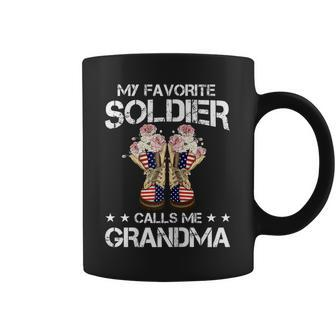 My Favorite Soldier Calls Me Grandma Proud Army Mom Gift Gift For Womens Coffee Mug | Mazezy CA