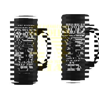 My Favorite Soldier Calls Me Tia Proud Military Aunt Gifts Coffee Mug | Mazezy