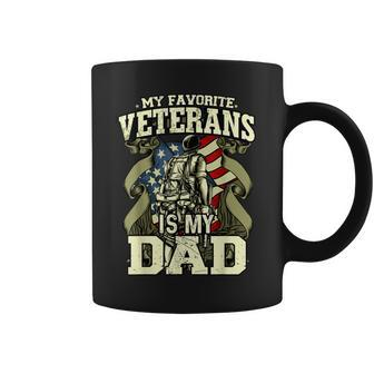 My Favorite Veteran Is My Dad Vietnam Veteran Flag Coffee Mug | Mazezy