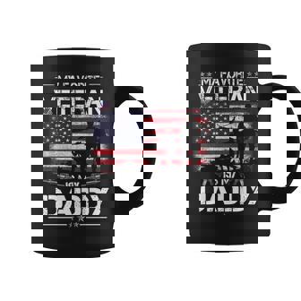 My Favorite Veteran Is My Daddy - Flag Father Veterans Day Coffee Mug - Seseable