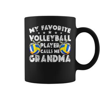 My Favorite Volleyball Player Calls Me Grandma Mothers Day Coffee Mug | Mazezy