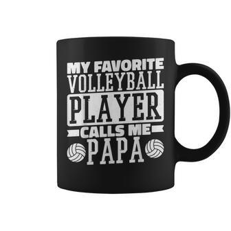 My Favorite Volleyball Player Calls Me Papa Proud Dad Gift For Mens Coffee Mug | Mazezy UK