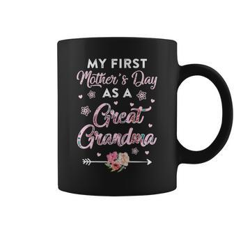 My First Mothers Day As A Great Grandma Gift For Womens Coffee Mug | Mazezy AU