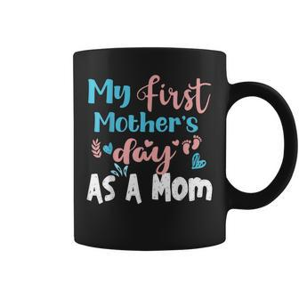 My First Mothers Day As A Mom In Blue And Pink Coffee Mug | Mazezy AU