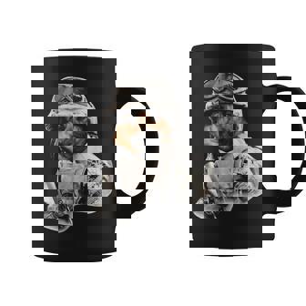 My German Shepherd Soldier Friday Military Us Flag Coffee Mug | Mazezy