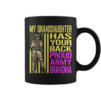My Granddaughter Has Your Back Army Grandma Gift Coffee Mug - Seseable