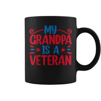 My Grandpa Is A Veteran Coffee Mug - Seseable