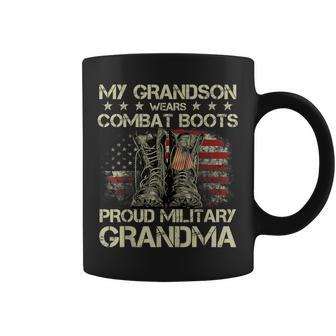 My Grandson Wears Combat Boots Proud Military Grandma Coffee Mug | Mazezy