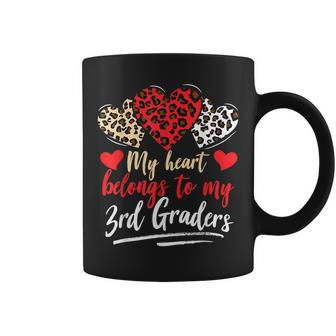 My Heart Belongs To Grader Valentines Day 3Rd Grade Teacher Coffee Mug - Seseable