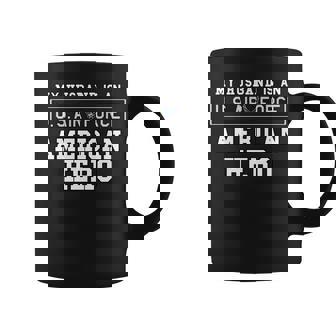 My Husband Is An American Hero Us Air Force Proud Wife Gift For Womens Coffee Mug | Mazezy