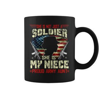My Niece Is A Soldier Proud Army Aunt Military Gifts Coffee Mug | Mazezy