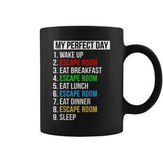 My Perfect Day Escape Room Gifts Funny Escape Room Coffee Mug | Mazezy
