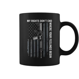 My Rights Dont End Where Your Feelings Begin - On Back Coffee Mug - Seseable